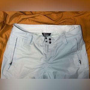 Womens north face ski/snow pants silver blue